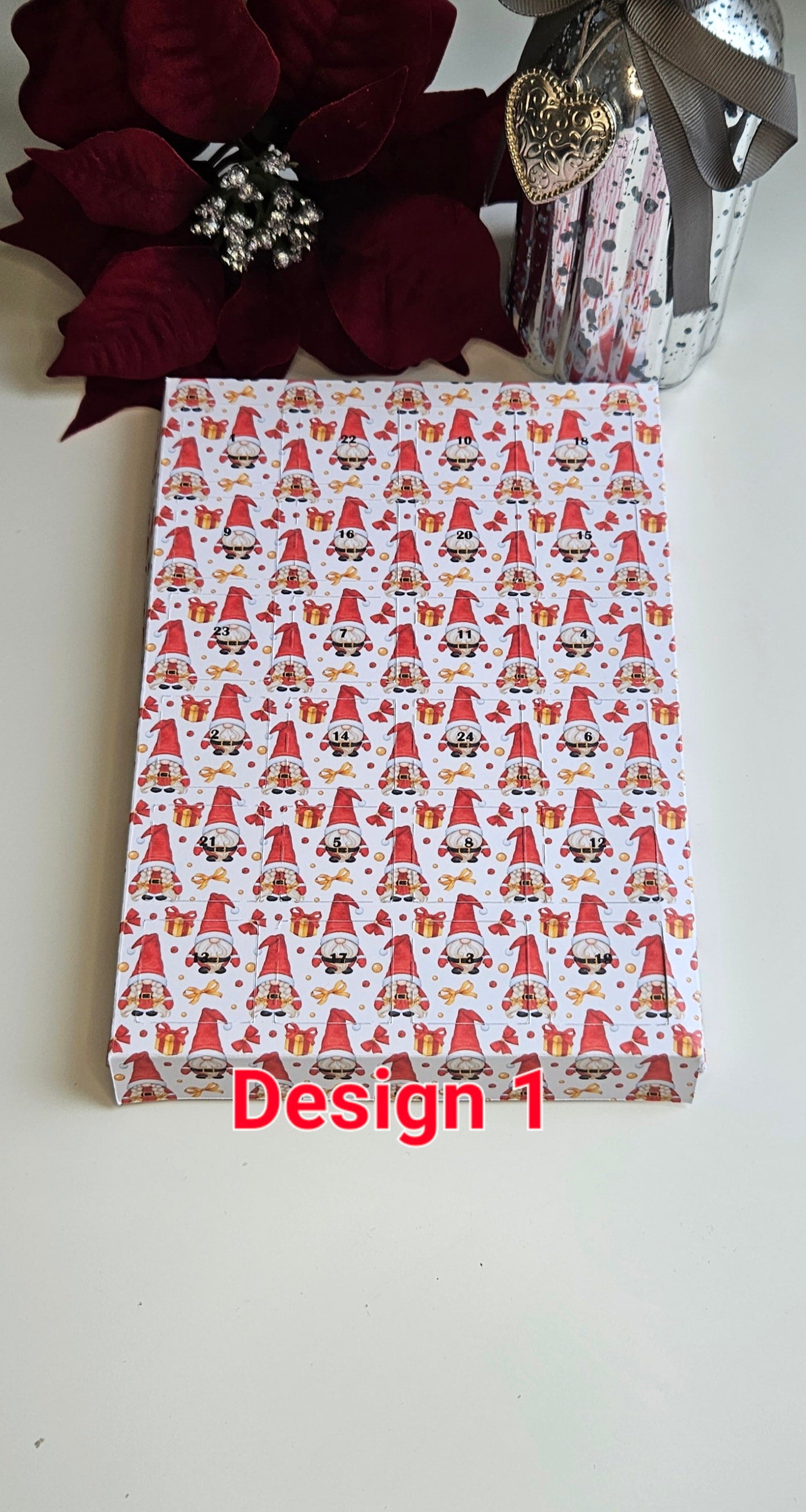 24 Days Advent Calendar Tray Insert  The Box Lady